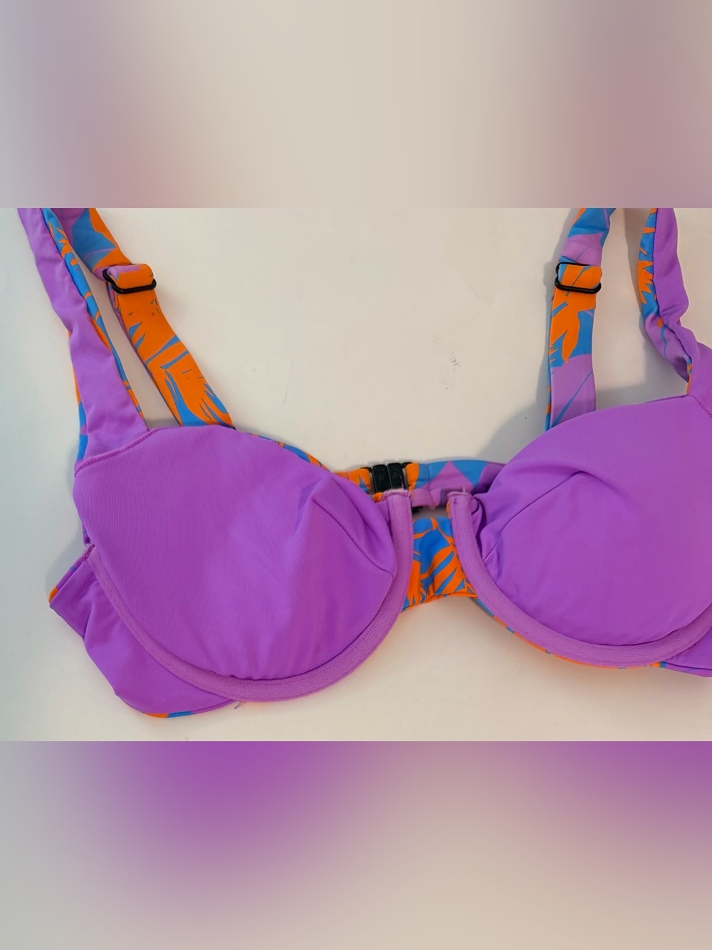 VETCHY Laguna Tropical Leaf Underwire Bikini Top - Picture 6 of 8